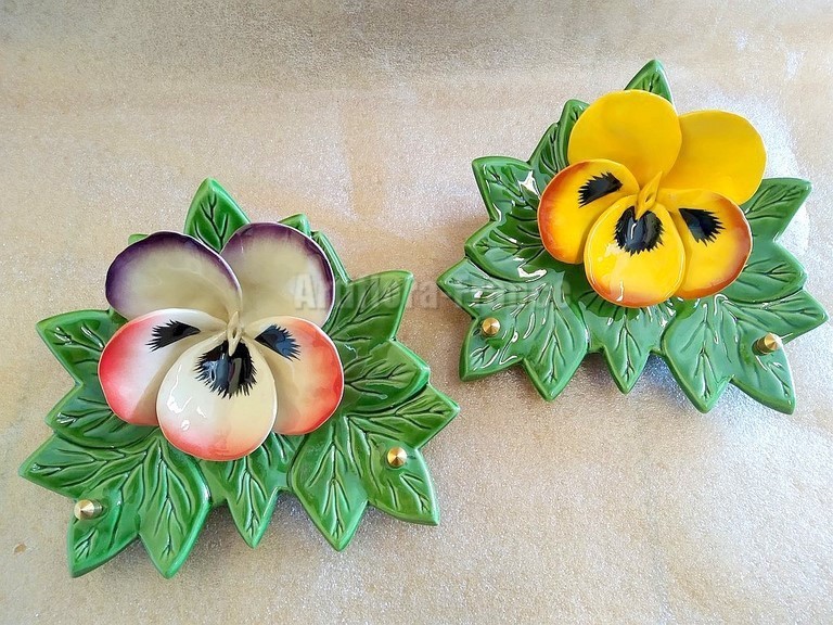 CROISSANTS FEUILLES 1 FLEUR PENSEE