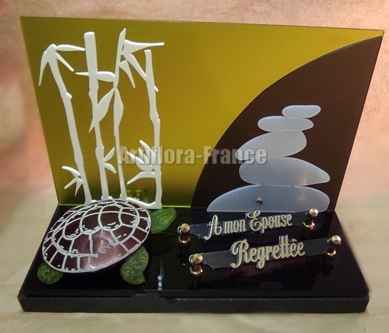 PLAQUE GALBEE 30X20 TORTUE