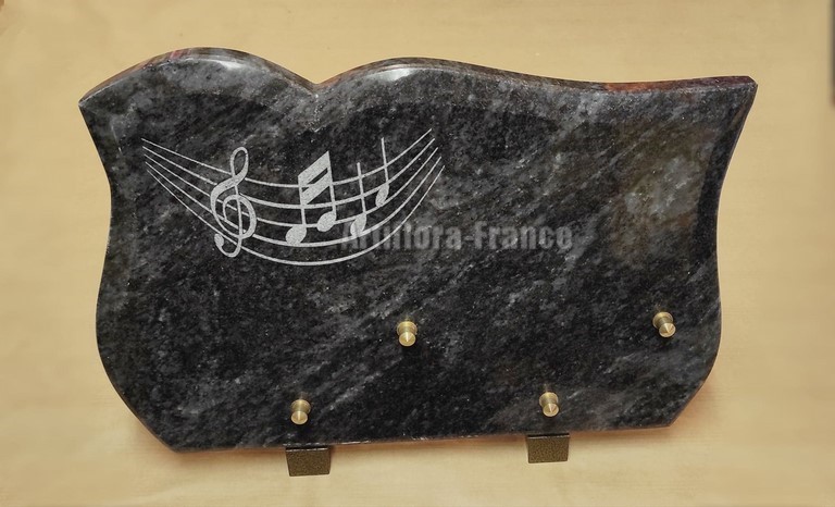 PLAQUE FORME 20X30CM NOTES DE MUSIQUE
