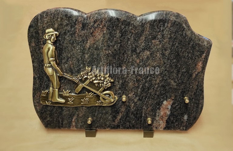 PLAQUE GRANIT 25X35CM JARDINIER