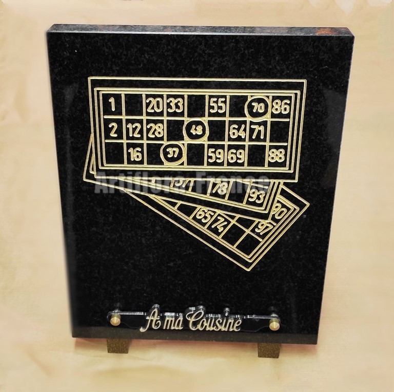 PLAQUE RECT. 20X25CM LOTO