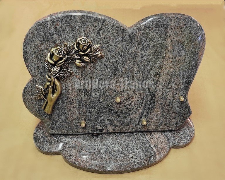 PLAQUE GRANIT FORME 25x35CM SUR SOCLE