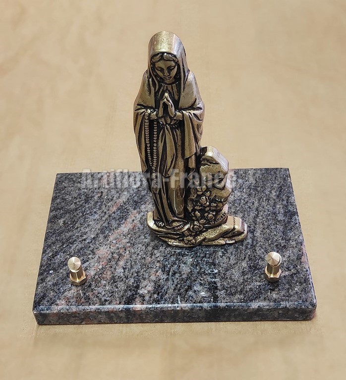 STATUE VIERGE 15X7CM EN BRONZE 