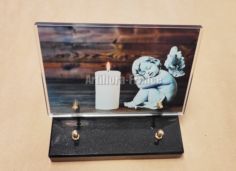 PLAQUE ALTUGLASS RECT.ANGE BOUGIE