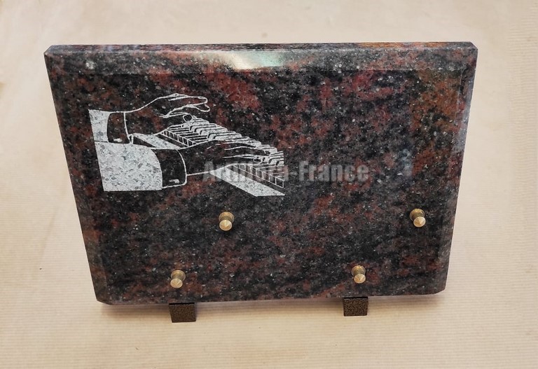 PLAQUE GRANIT 18x25CM PIANO