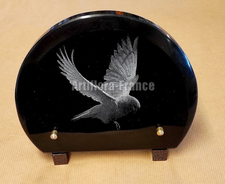 PLAQUE GRANIT FORME 17X21CM PH. GRAVURE