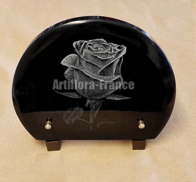 PLAQUE GRANIT FORME 17X21CM PH. GRAVURE