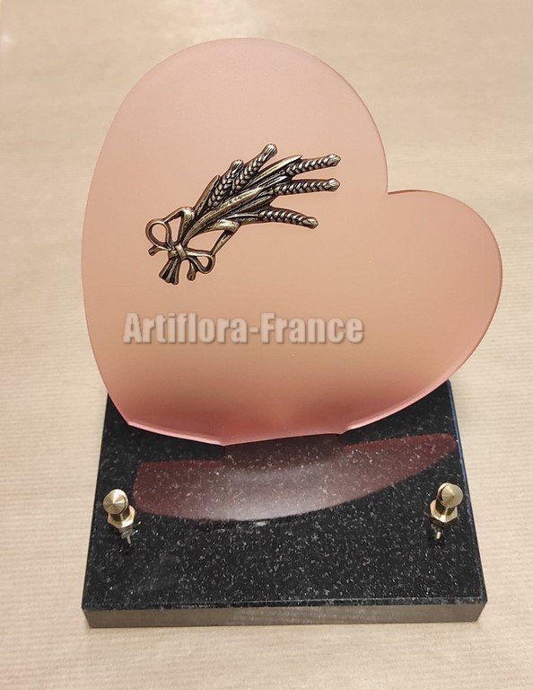 PLAQUES GALBEES 16X17CM COEUR