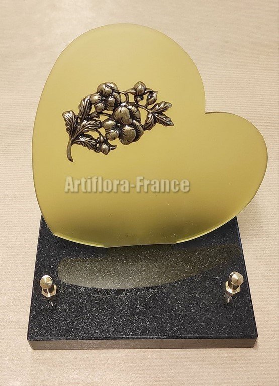 PLAQUES GALBEES 16X17CM COEUR