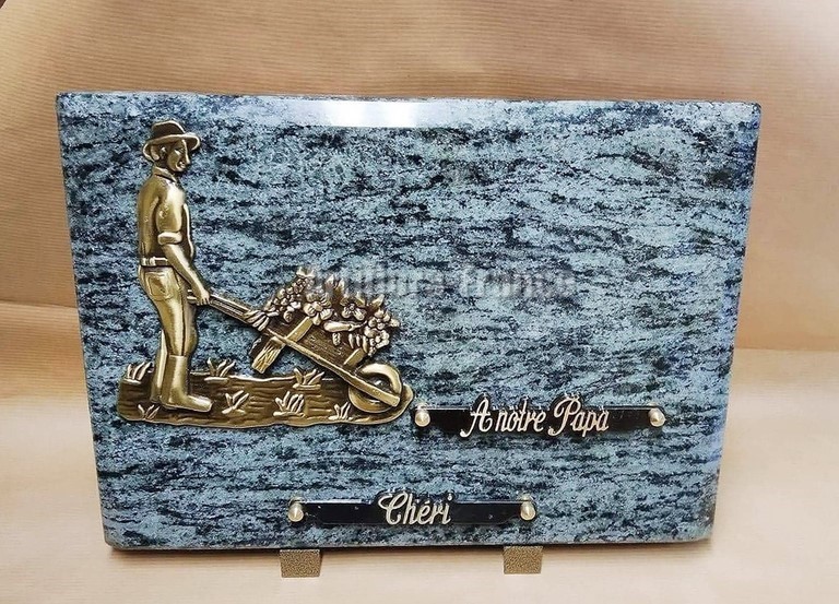 PLAQUE GRANIT 25X35CM JARDINIER