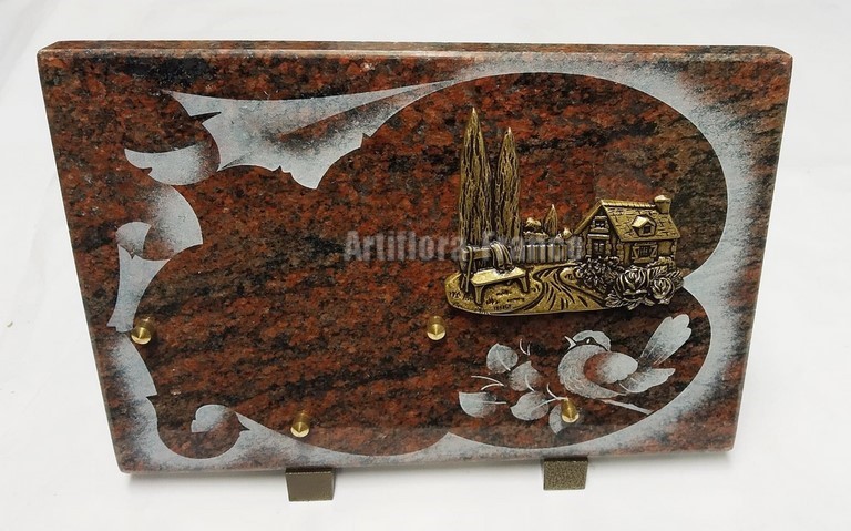 PLAQUE 20X30CM SABLAGE PARCHEMIN ET OISEAU