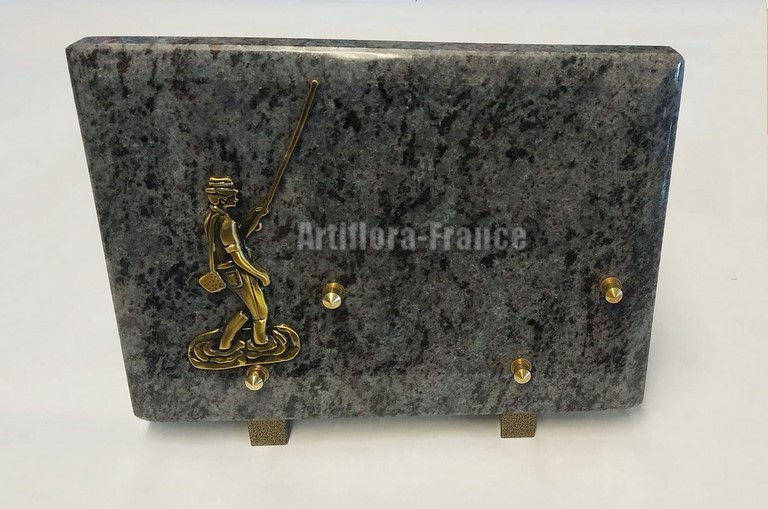 PLAQUE GRANIT RECT. SIMPLE 18x25 CM PECHEUR