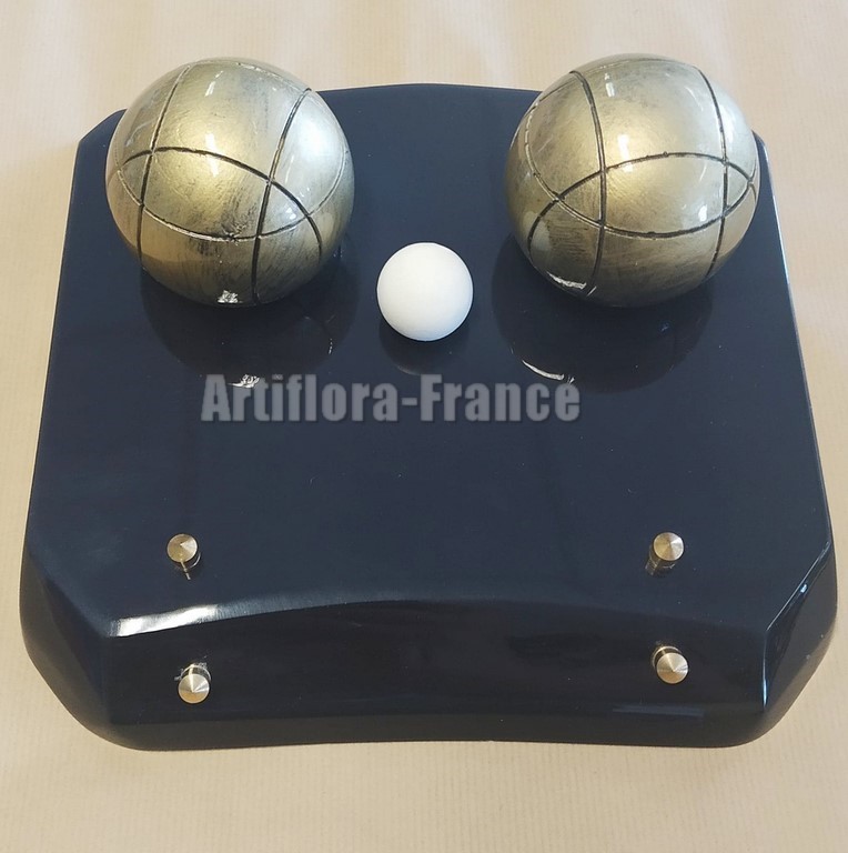 STATUE RESINE BOULES DE PETANQUE