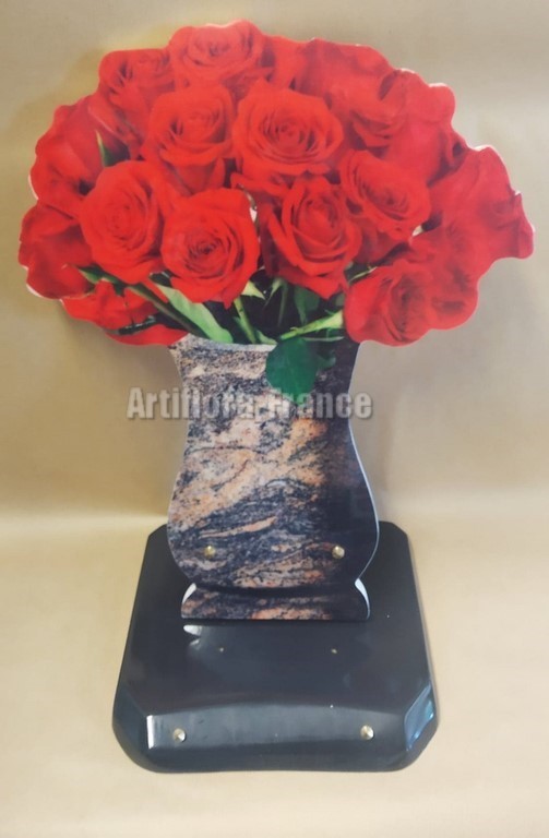 PLAQUE COMPO FLEURS VARIES 34X46CM