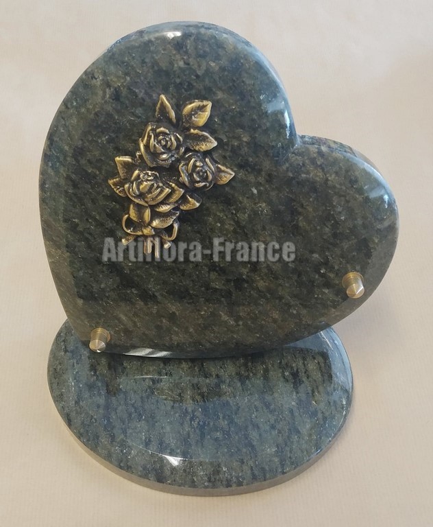 PLAQUE GRANIT FORME COEUR 16CM