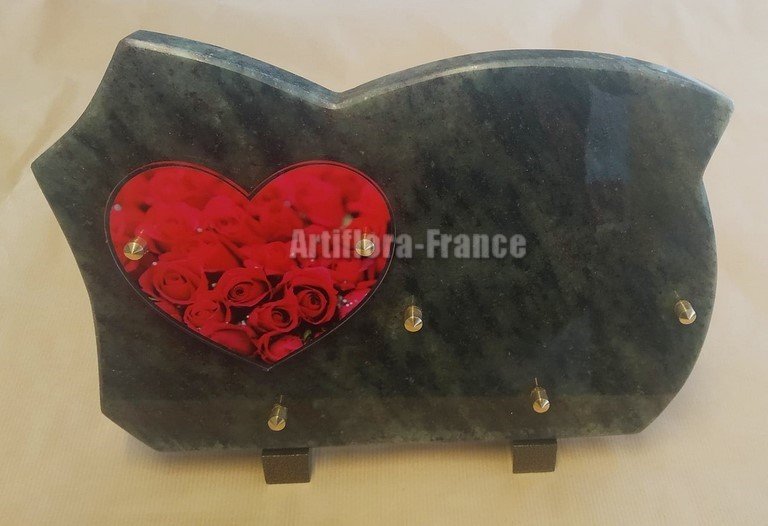 PLAQUE GRANIT 20X30CM + ALTU ROSES ROUGES