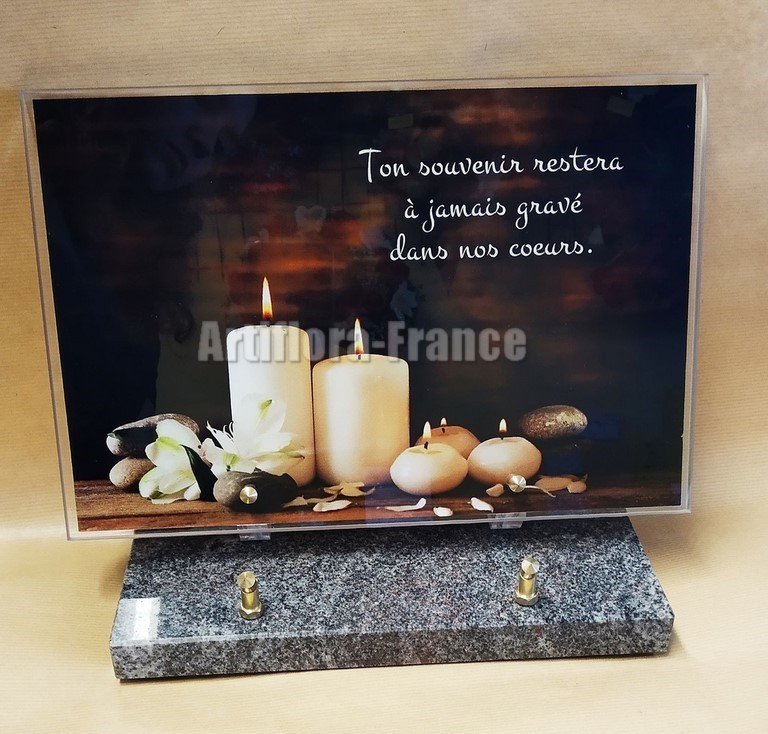 PLAQUE ALTU 20X30CM FOND BOUGIES