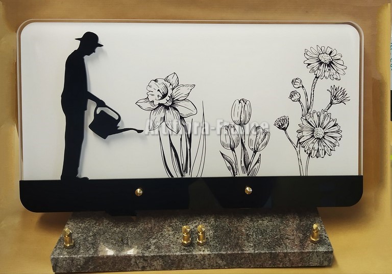 PLAQUE ALTUGLASS 40x20CM JARDINIER