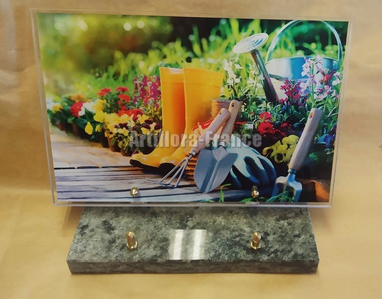 PLAQUE EN ALTU 20X30CM JARDINIER