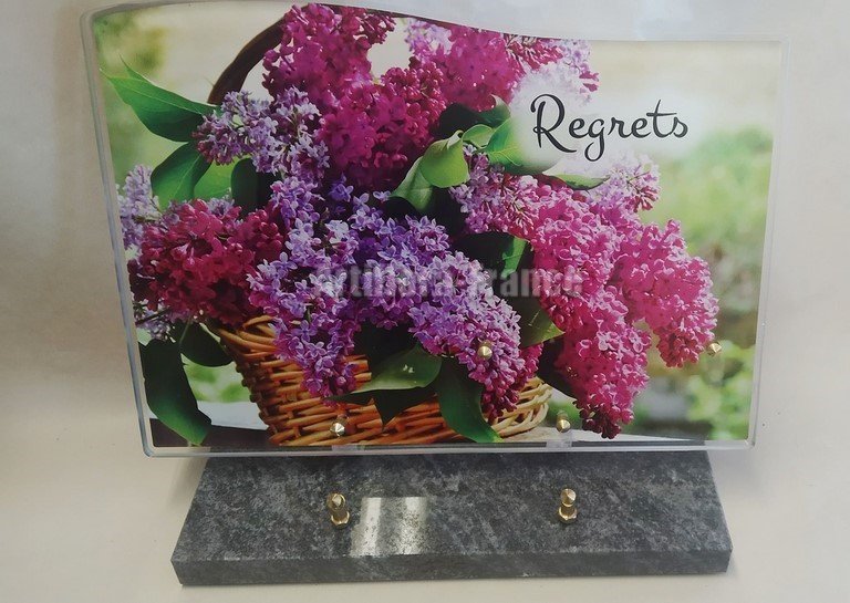 PLAQUE ALTU FORME 25X35CM FOND LILAS