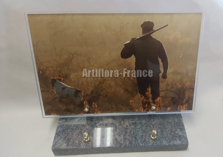 PLAQUE ALTUGLASS RECT. 20X30CM CHASSEUR