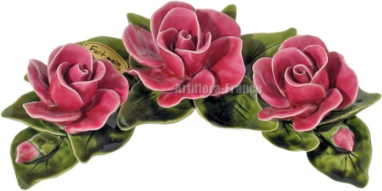 ROSES ROSE VIF 30CM