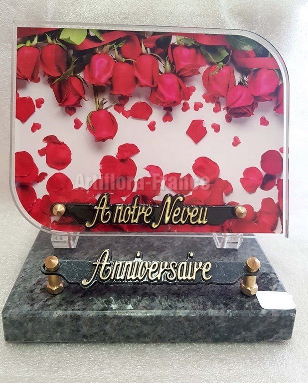 PLAQUE ALTU 15x20CM ALTU ROSES ROUGES