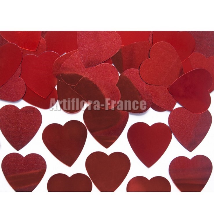 CONFETTIS COEUR ROUGE