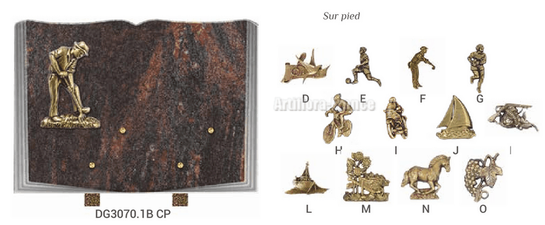 PLAQUE GRANIT 15X20CM PETANQUE