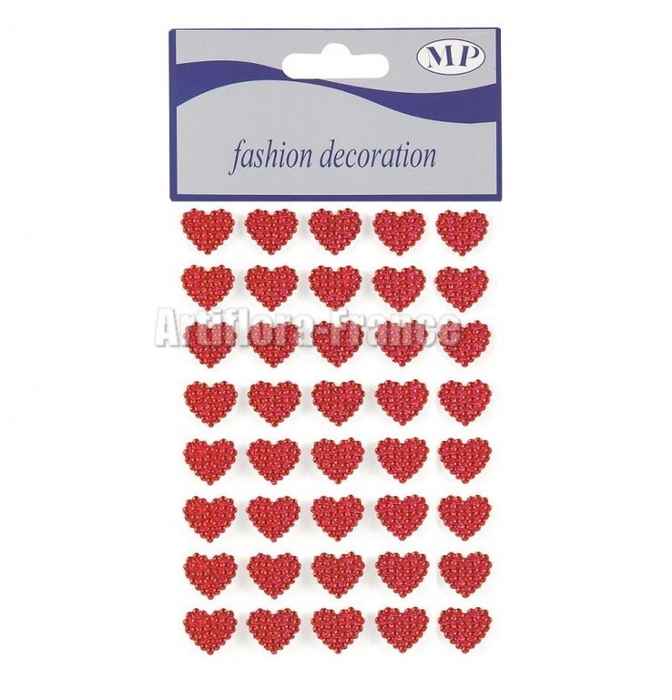 STICKERS COEUR ROUGE