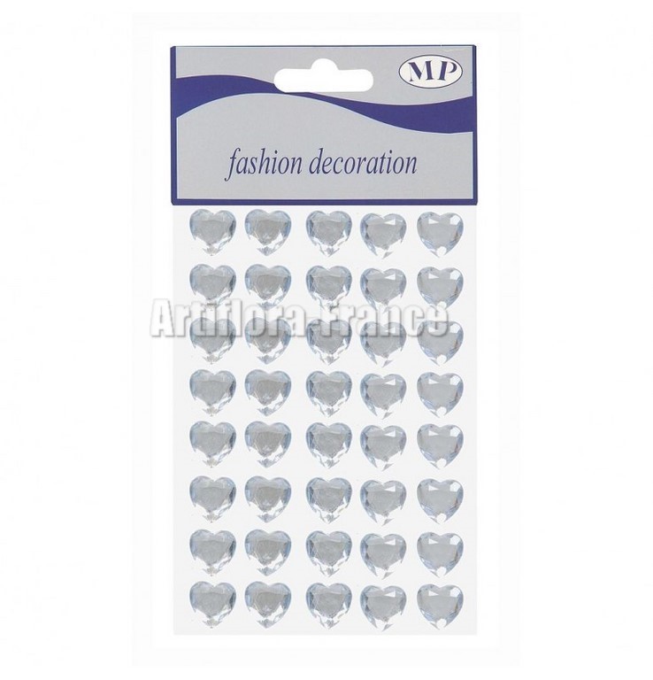 STICKERS COEUR STRASS