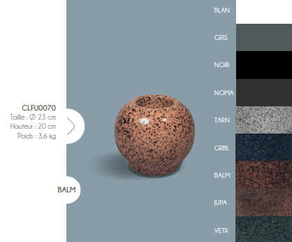 VASES BOULES  D 23CM