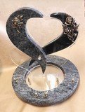 PLAQUE GRANIT ET ALTU 30X40CM FORME COEUR