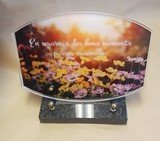 PLAQUE ALTU 18X25 CM PLAQUE ALTU 18X25 CM CHAMPS FLEURS + TEXTE